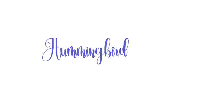 Hummingbird Font Download