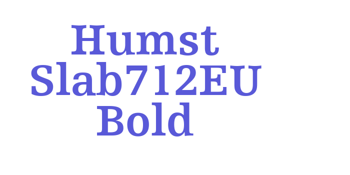 Humst Slab712EU Bold Font Download