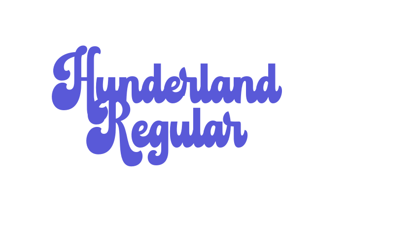 Hunderland Regular Font