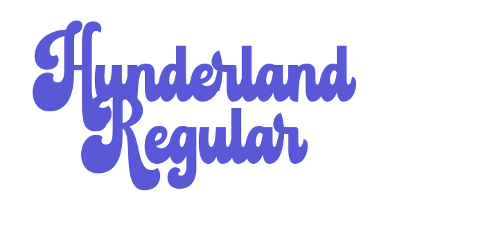 Hunderland Regular Font