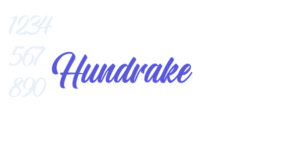 Hundrake font free