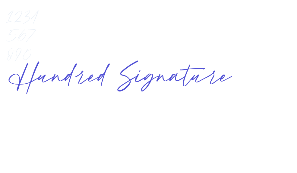 Hundred Signature-font-download