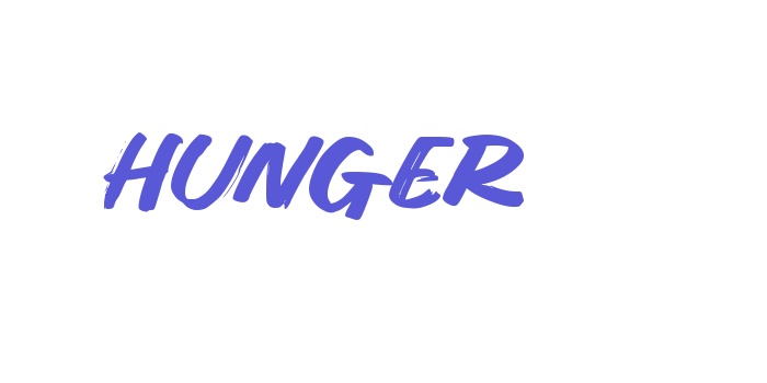 Hunger Font