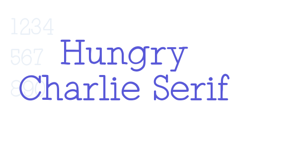 Hungry Charlie Serif font