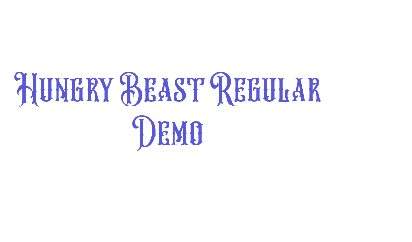 Hungry Beast Regular Demo Font