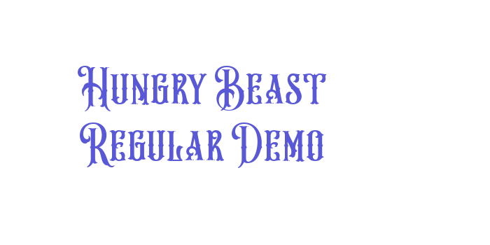 Hungry Beast Regular Demo Font Download