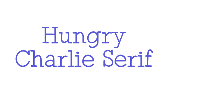 Hungry Charlie Serif Font Download