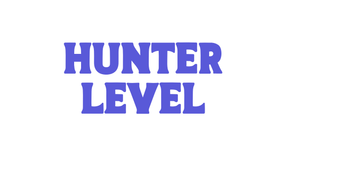 Hunter Level Font Download