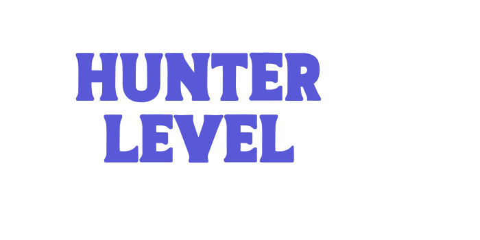 Hunter Level Font