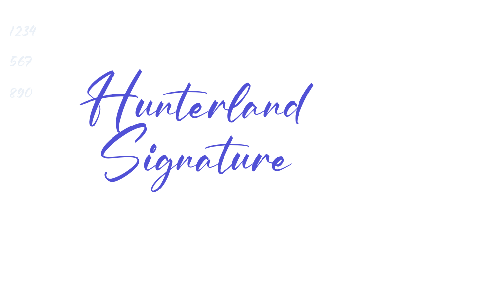 Hunterland Signature-font-download