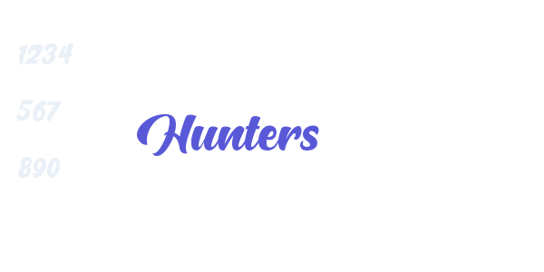 Hunters font free