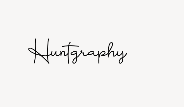 Huntgraphy Font