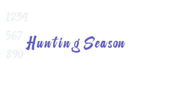 Hunting Season font free