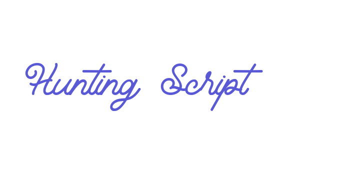 Hunting Script Font Download