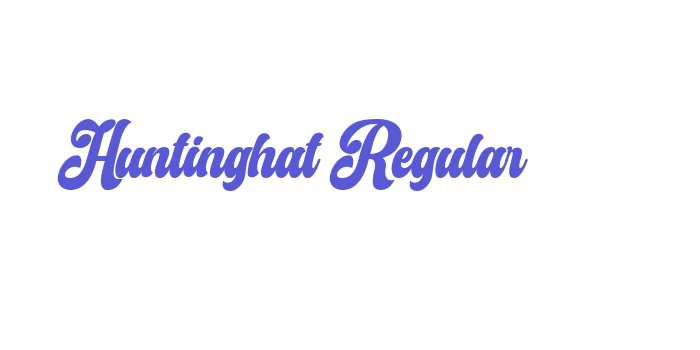 Huntinghat Regular Font Download