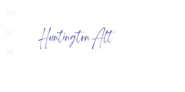 Huntington Alt font