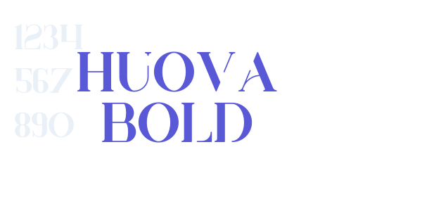 Huova Bold font free