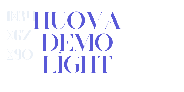 Huova Demo Light font