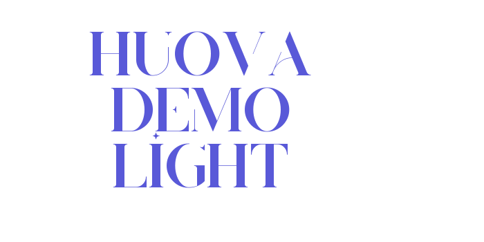 Huova Demo Light Font Download