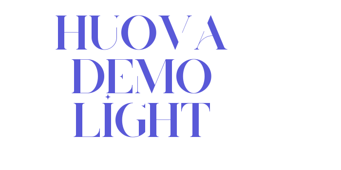 Huova Demo Light Font