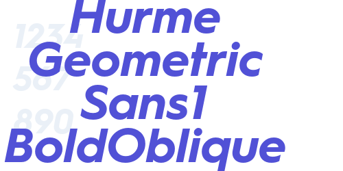 Hurme Geometric Sans1 BoldOblique-font-download