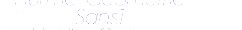 Hurme Geometric Sans1 HairlineOblique-font
