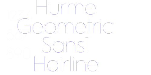 Hurme Geometric Sans1 Hairline-font-download