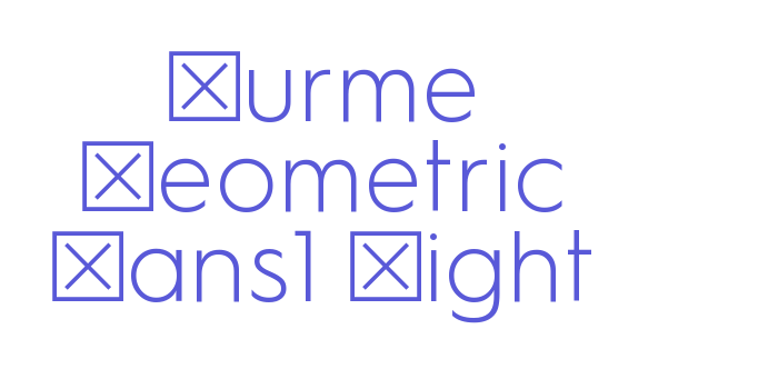 Hurme Geometric Sans1 Light Font Download