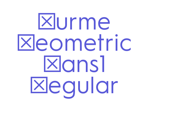 Hurme Geometric Sans1 Regular Font