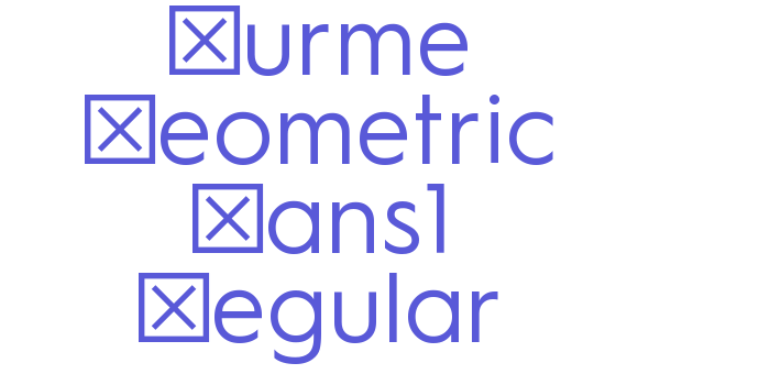 Hurme Geometric Sans1 Regular Font Download