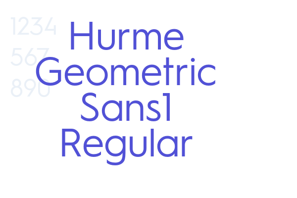 Hurme Geometric Sans1 Regular