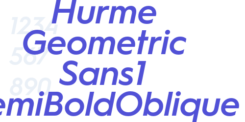 Hurme Geometric Sans1 SemiBoldOblique-font-download