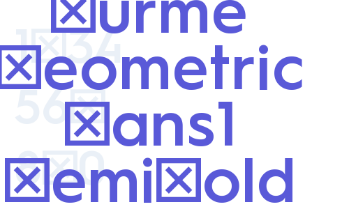 Hurme Geometric Sans1 SemiBold Font Download