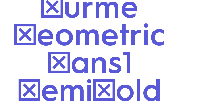 Hurme Geometric Sans1 SemiBold Font