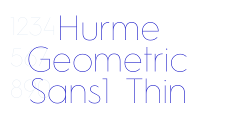 Hurme Geometric Sans1 Thin-font-download