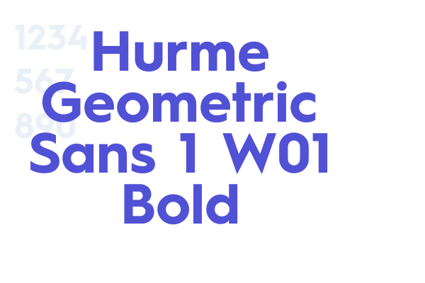 Hurme Geometric Sans 1 W01 Bold