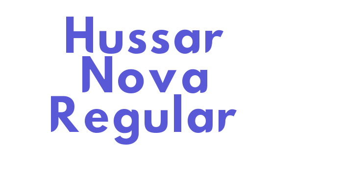 Hussar Nova Regular Font Download