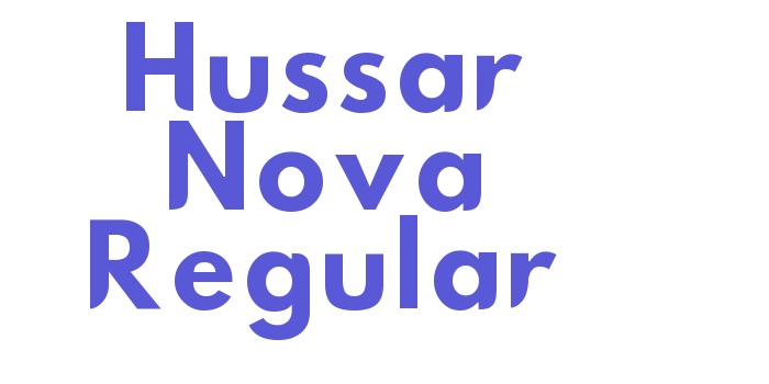 Hussar Nova Regular Font