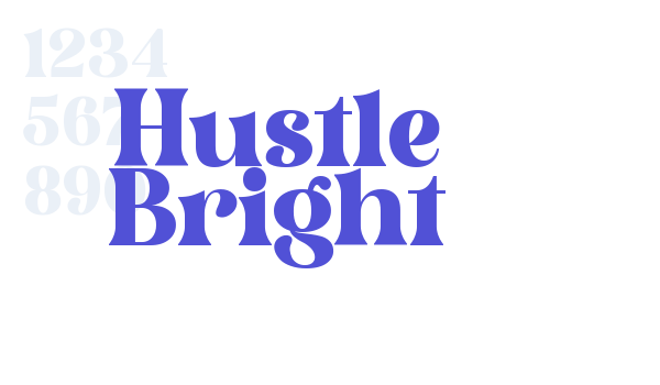 Hustle Bright font download