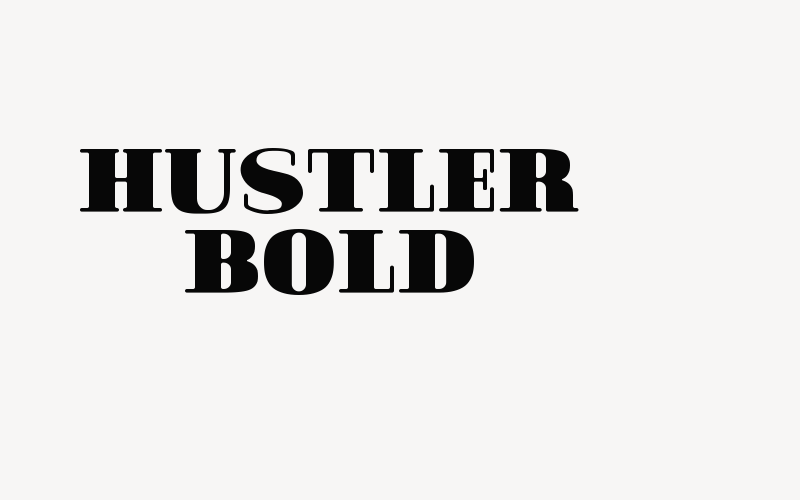 Hustler Bold Font