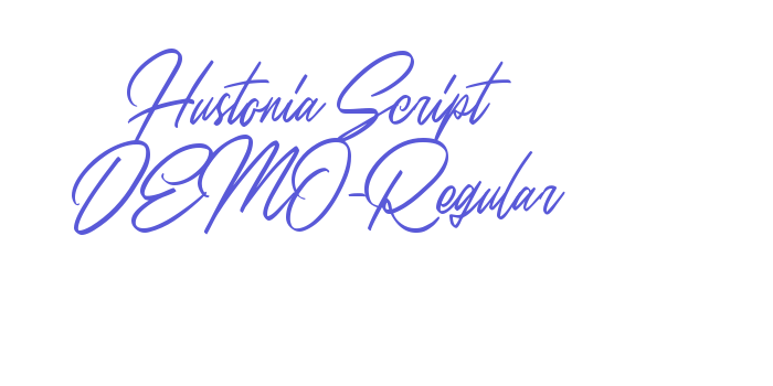 Hustonia Script DEMO-Regular Font Download