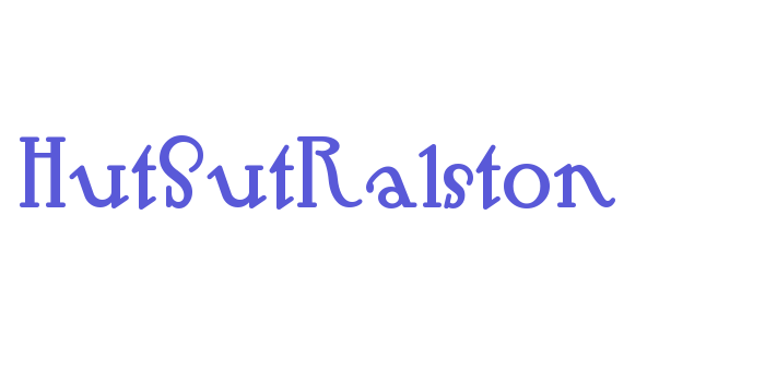 HutSutRalston Font Download