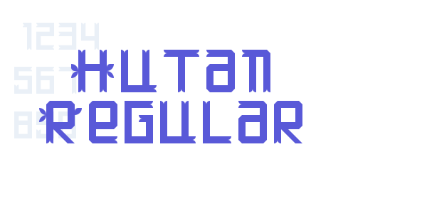 Hutan Regular font