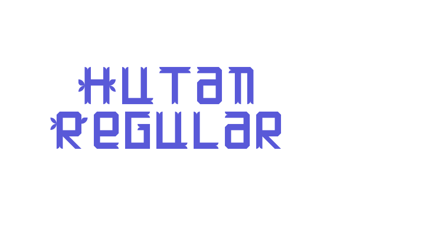 Hutan Regular Font Download