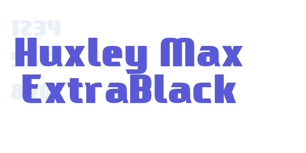 Huxley Max ExtraBlack font free