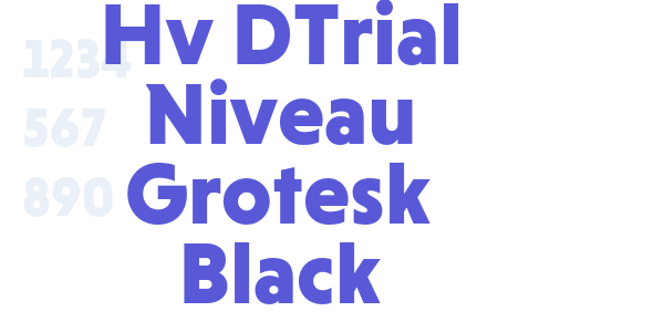 Hv DTrial Niveau Grotesk Black font free