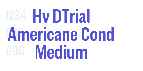 Hv DTrial Americane Cond Medium-font-download