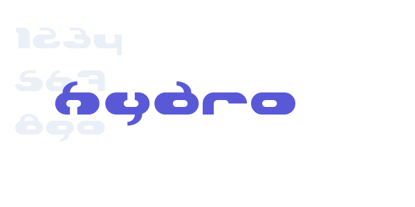 Hydro font free