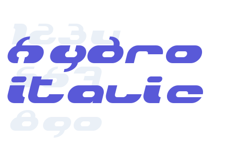 Hydro Italic Font Download