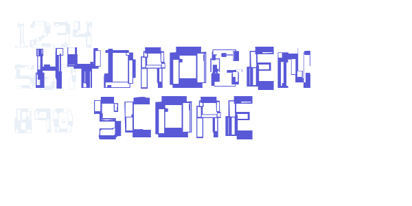 Hydrogen Score font free